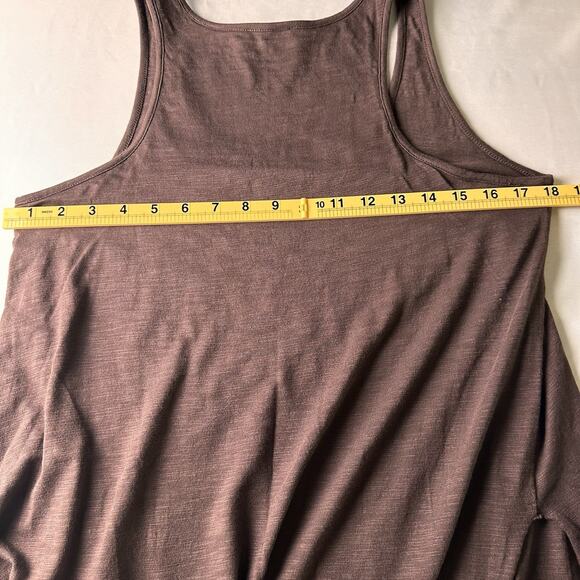 Lilla Women M Layered Tank Dress Raw Edge Pima Cotton Peru Boho Hippie - Picture 9 of 10